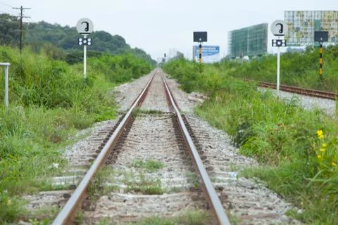 Railroad tracks Stock Photos