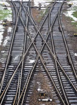 Railroad tracks Stock Photos