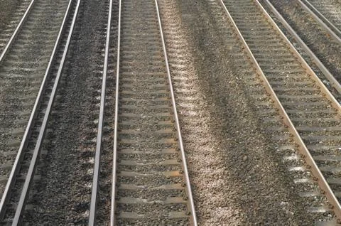 Railroad tracks Stock Photos