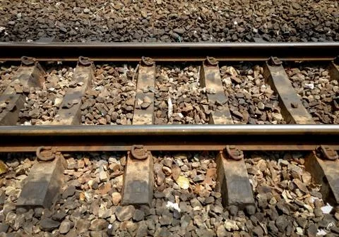 Railroad tracks Stock Photos