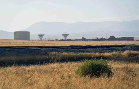 Railroad Tracks at The Very Large Array Radio Astronomy Observatory Stock Photos