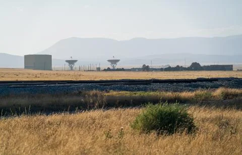 Railroad Tracks at The Very Large Array Radio Astronomy Observatory Stock Photos