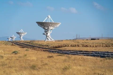 Railroad Tracks at The Very Large Array Radio Astronomy Observatory Stock Photos