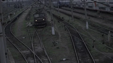 Railroad train 스톡 동영상 137764772