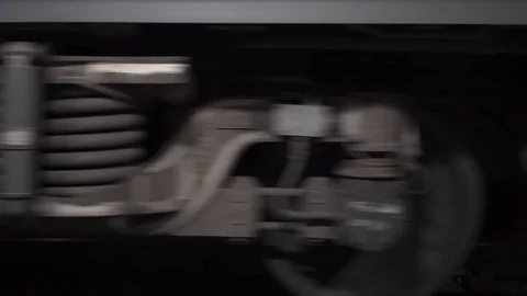 Railroad train pass by Stock Footage 101434249