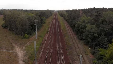 Railroad to Warsaw Stock Footage 91777537