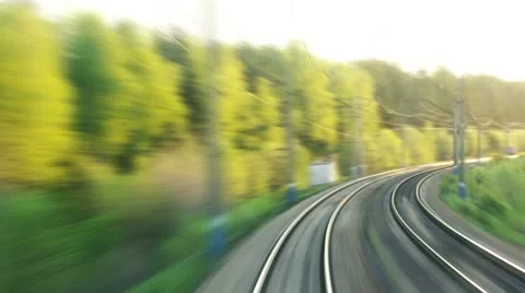 Railroads journey Stock Footage 12183571