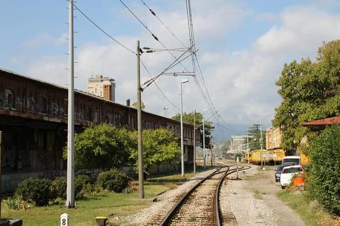 Railroads tracks Stock Photos