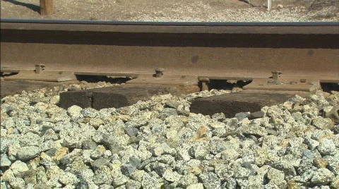 RailroadTracksCU Stock Footage 400807