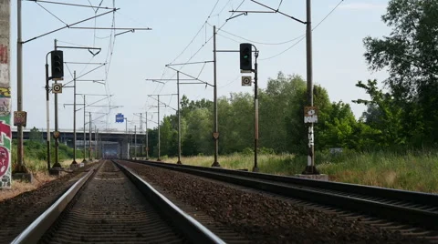 Rails in the Country Stock Footage 51341534