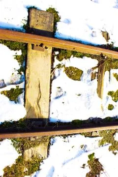 The rails of the train Stock Photos