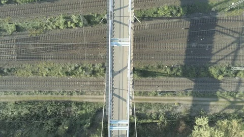 Railway and bridge Stock Footage 100560630