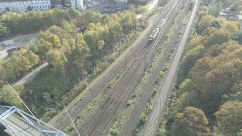 Railway and train Stock Footage 100560735