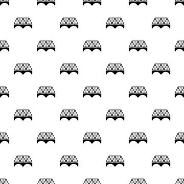 Railway arch bridge pattern seamless 스톡 일러스트
