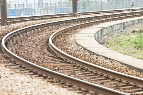 Railway background Stock Photos