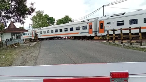 Railway bars Video stock 235096826