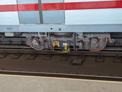 Railway Bogie Suspension System Engineering Detail Stock-Fotos