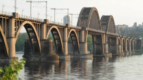Railway bridge Stock Footage 717123