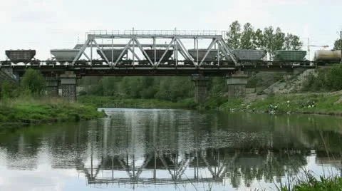 Railway Bridge Stock Footage 11260837
