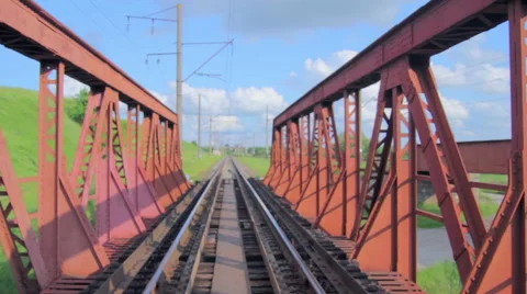 Railway bridge 스톡 동영상 41118095