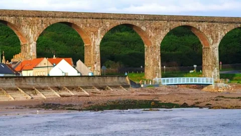 Railway bridge Stock Footage 82724335