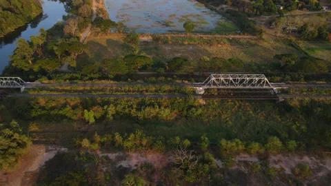 Railway bridge Stock Footage 147959324