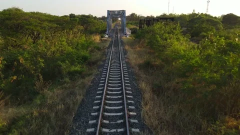 Railway bridge Stock Footage 147959407