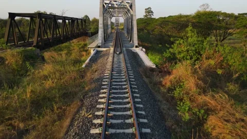 Railway bridge Stock Footage 147959426
