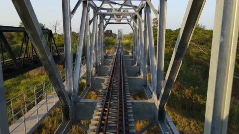 Railway bridge Stock Footage 147959431