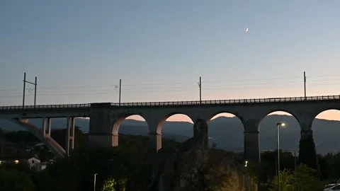 Railway bridge Stock Footage 291802092