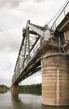 The railway bridge Foto stock
