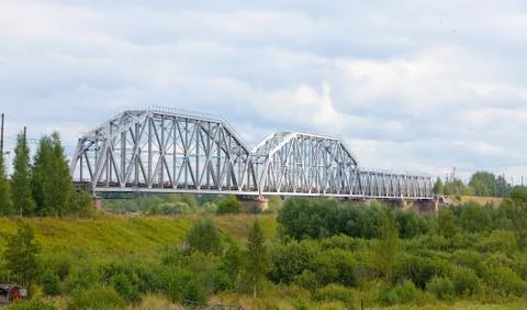 The railway bridge Stock Photos