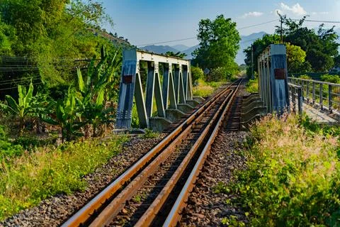 Railway bridge. Foto stock