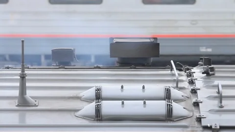 Railway car pipe Stock Footage 87006856