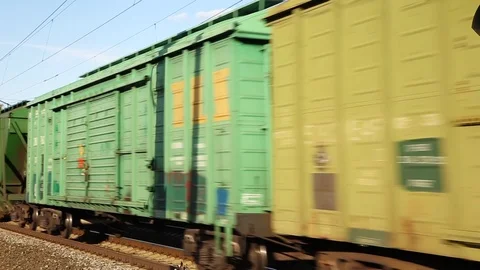 Railway cargo delivery Stock Footage 76761016