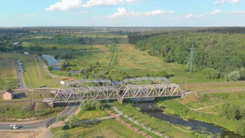 Railway Cargo Train Stock Footage 135579796