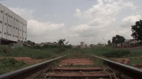 Railway close up Stock Footage 80459200
