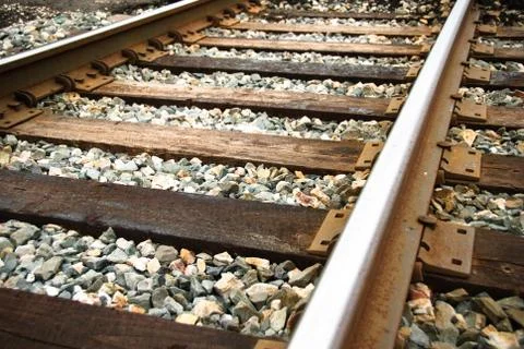 Railway up-close Stock Photos