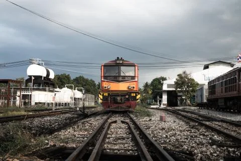 Railway close up Stock Photos