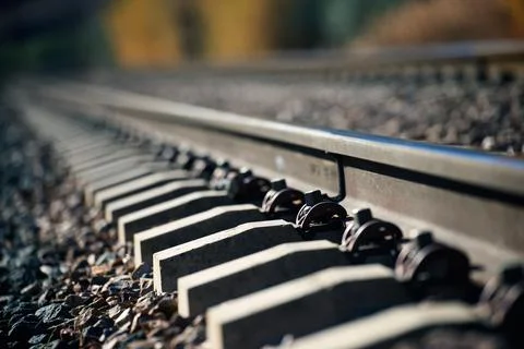 Railway close up 写真素材