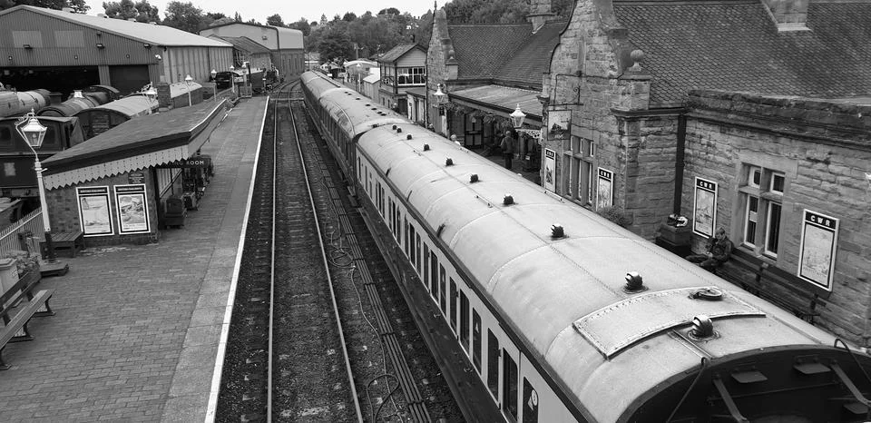 Railway coaches Pullman Stock Photos