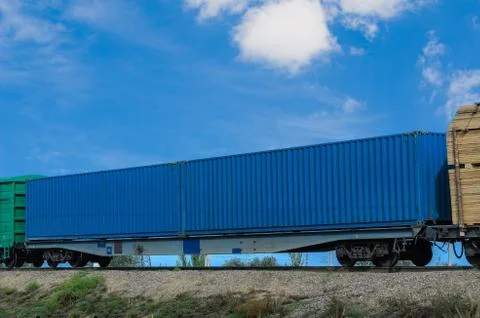 Railway container  Stock Photos