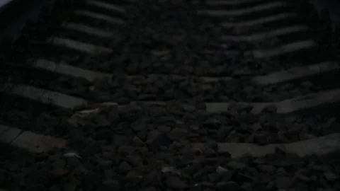 Railway, dark wibe Stock Footage 123166121