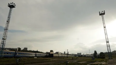 Railway Depot Stock Footage 112973563