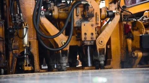 Railway Engine machine maintenance repairing trail rail line Video stock 247451372