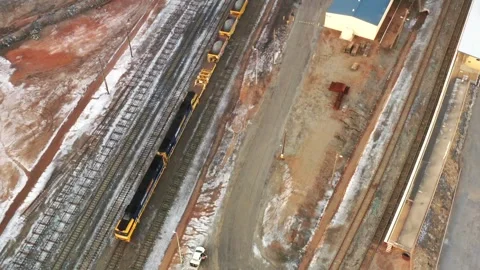 Railway freight and passenger train station in Broken Hill city of Australia Stock Footage 270917465