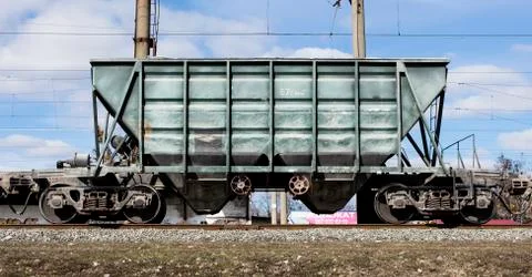 Railway freight wagon Stock Photos