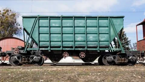 Railway freight wagon Stock Photos
