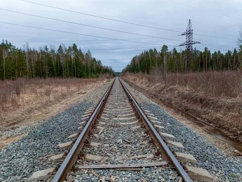 Railway in the future Stock Photos