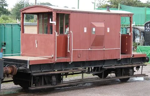 Railway Guards Van. Stock Photos